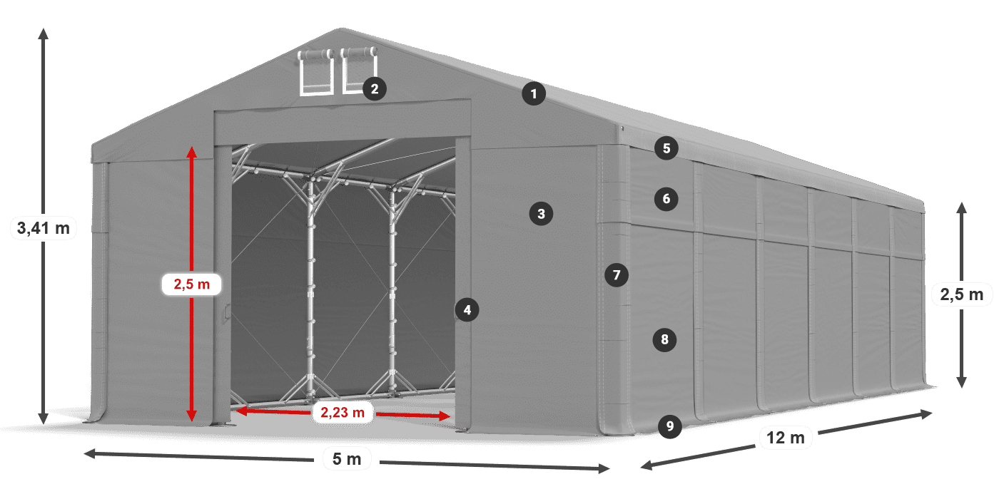 MFR 620 PVC légende 2,5m