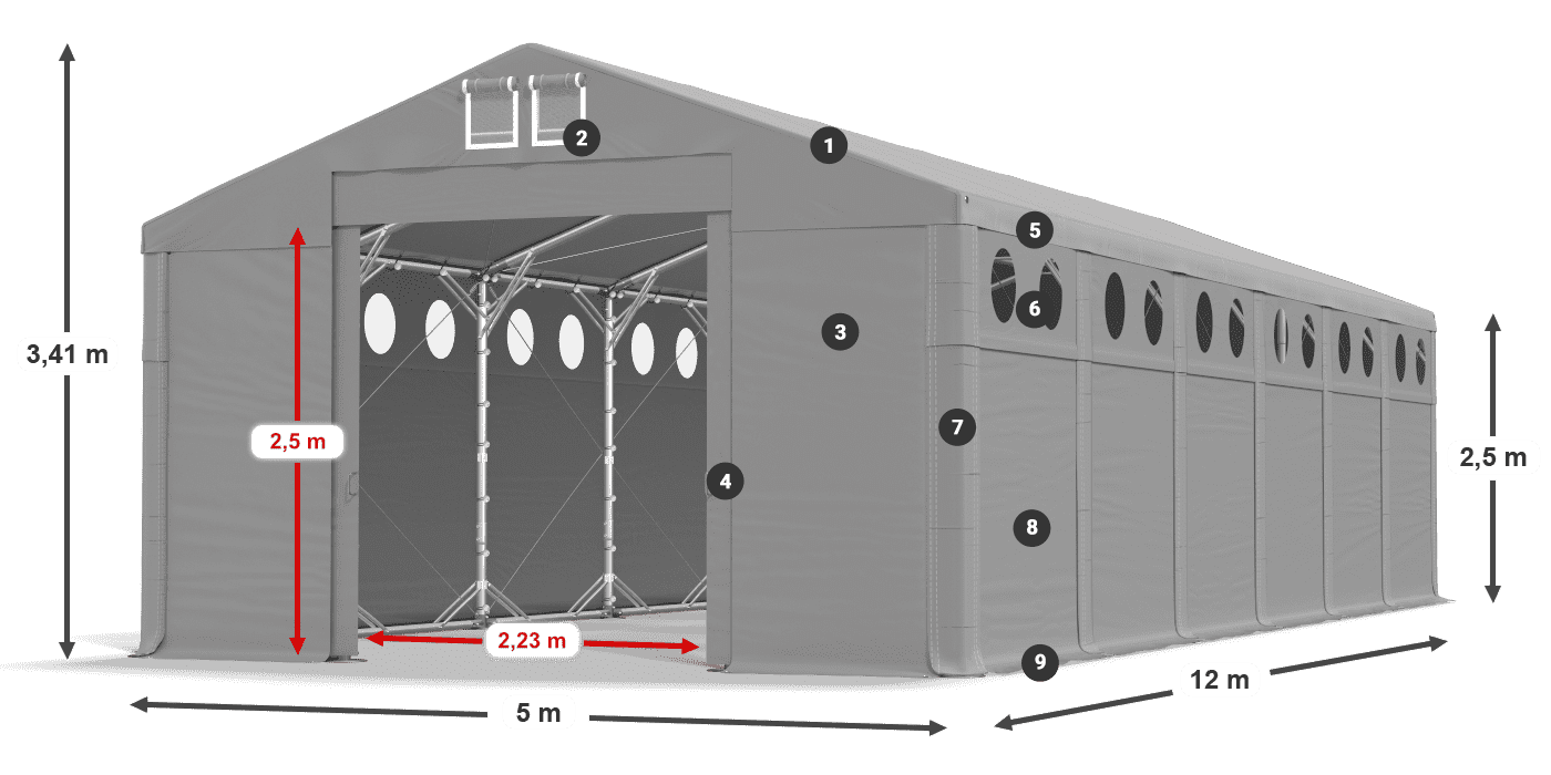 MMSO 580 PVC légende 2,5m