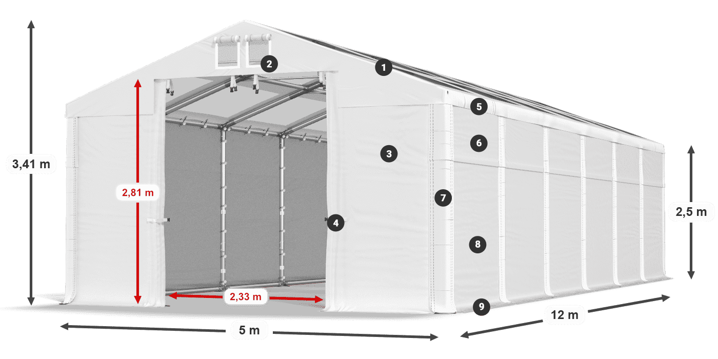 MMST 580 PVC légende 2,5m