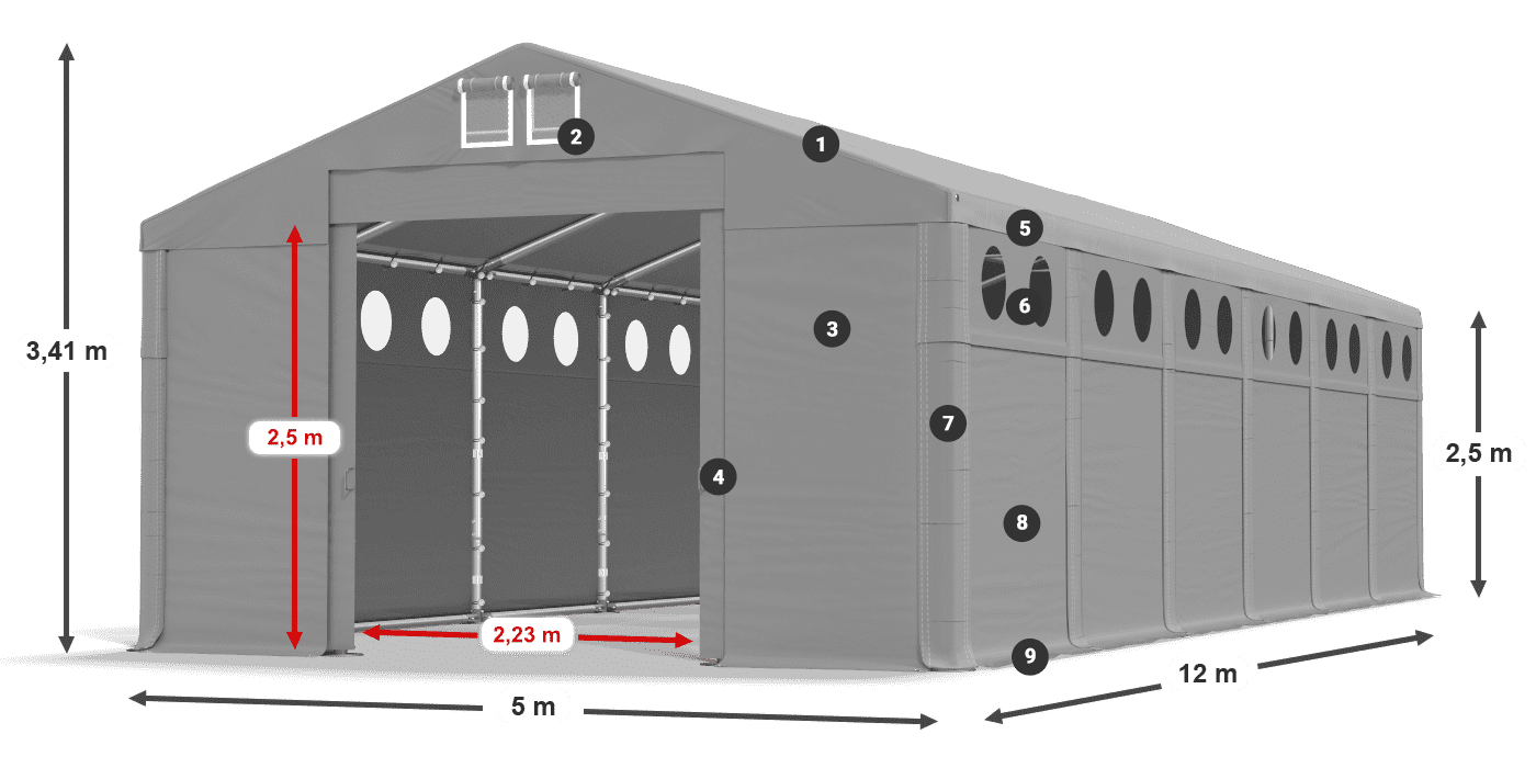 MMSO 580 PVC légende 2,5m