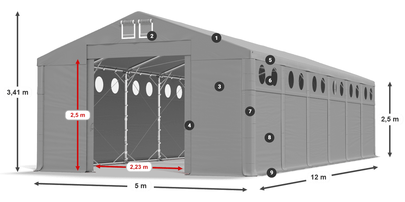 MSDO 560 PVC légende 2,5m