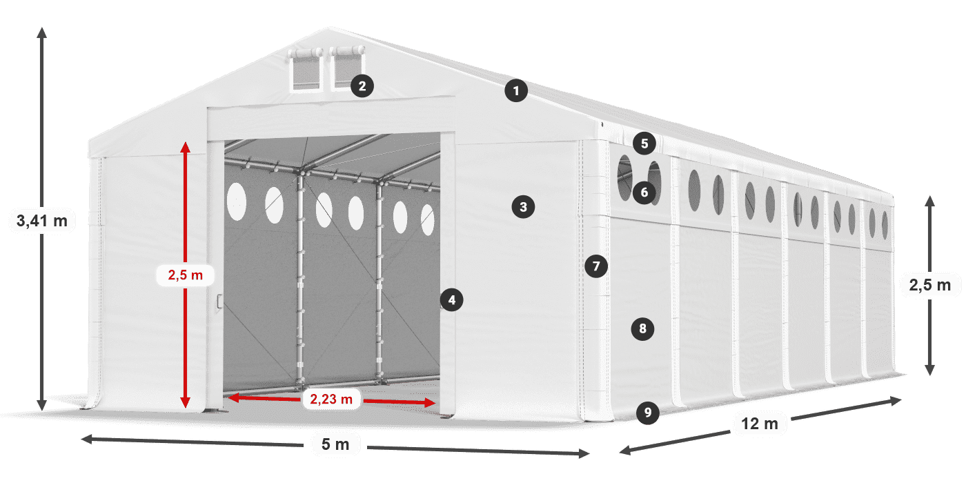 MSDO 560 PVC légende 2,5m