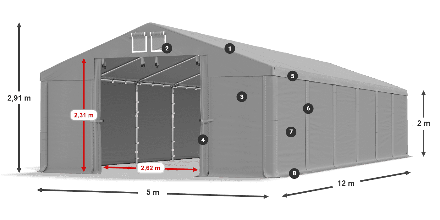 MMS 580 PVC légende 2m