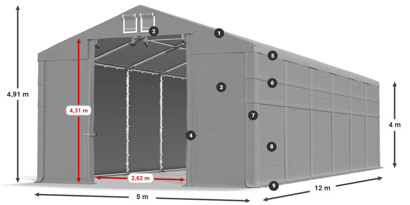 MMS 580 PVC légende 4m