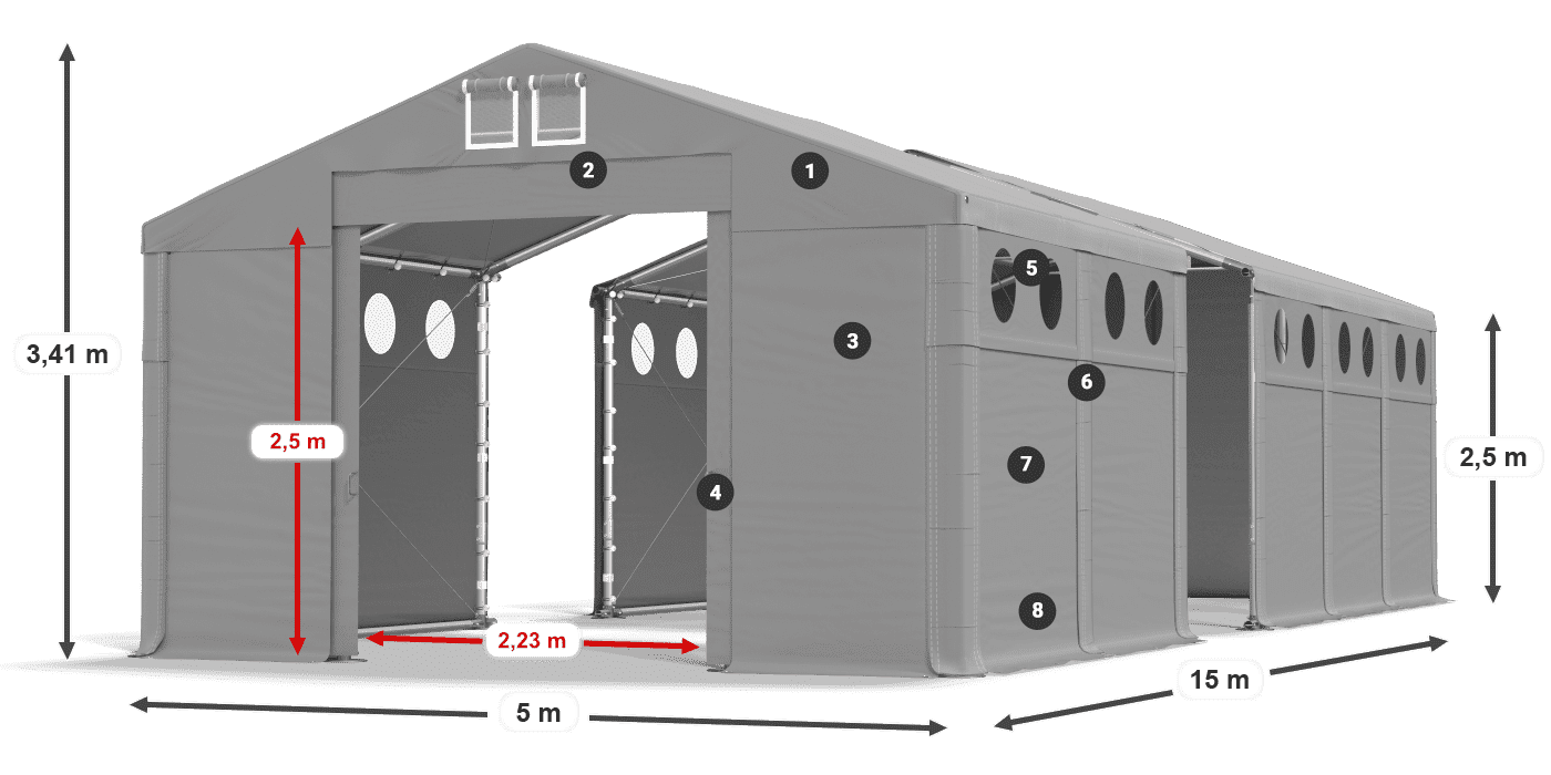 MFRO 620 PVC légende 2,5m