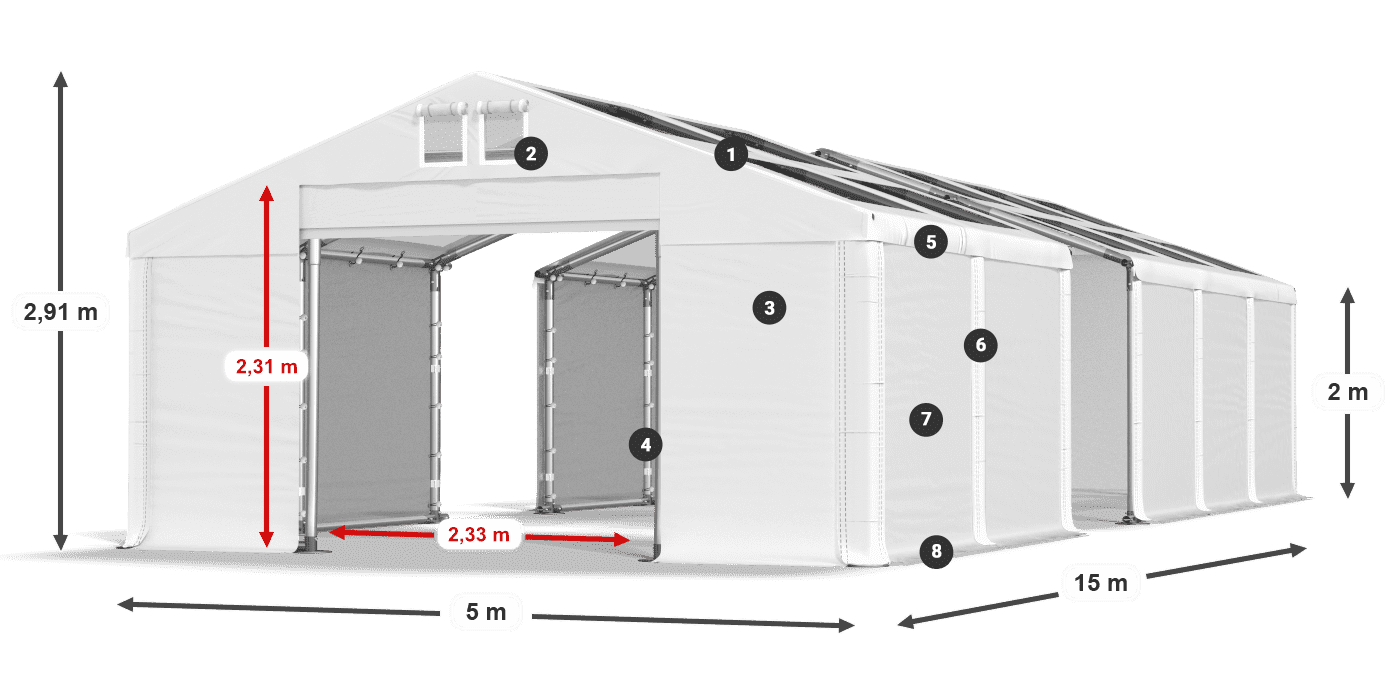 MMST 580 PVC légende 2m