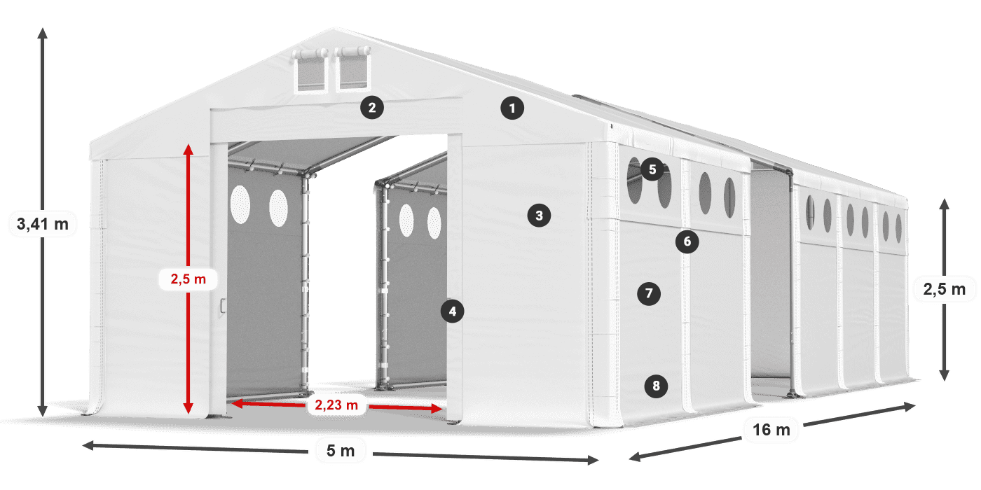 MFRO 620 PVC légende 2,5m