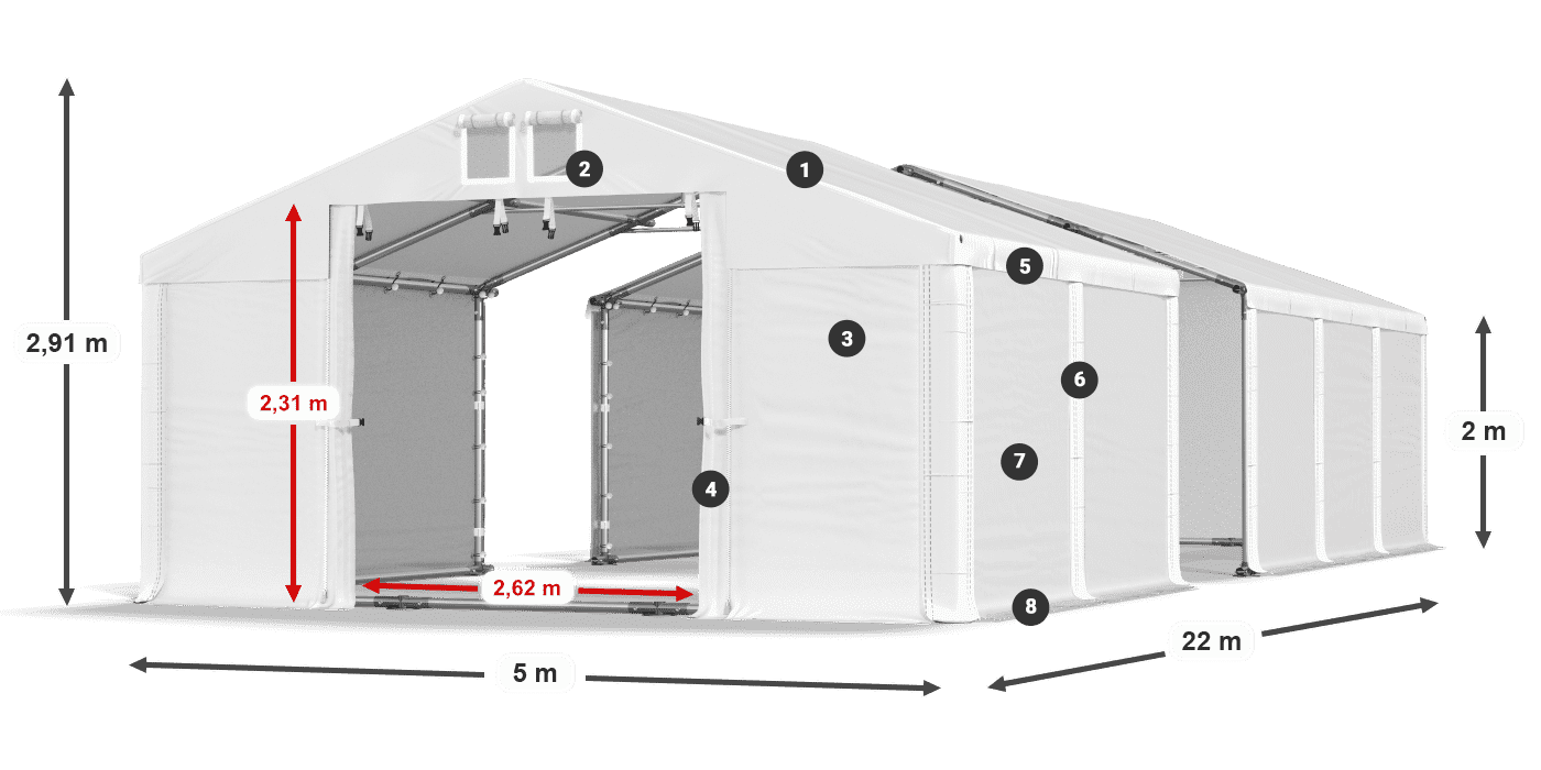MMS 580 PVC légende 2m