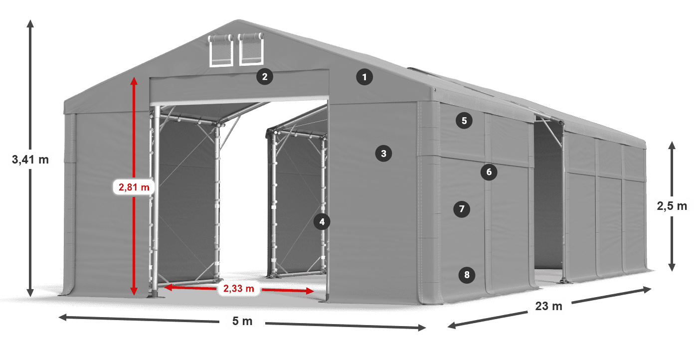 MFR 620 PVC légende 2,5m