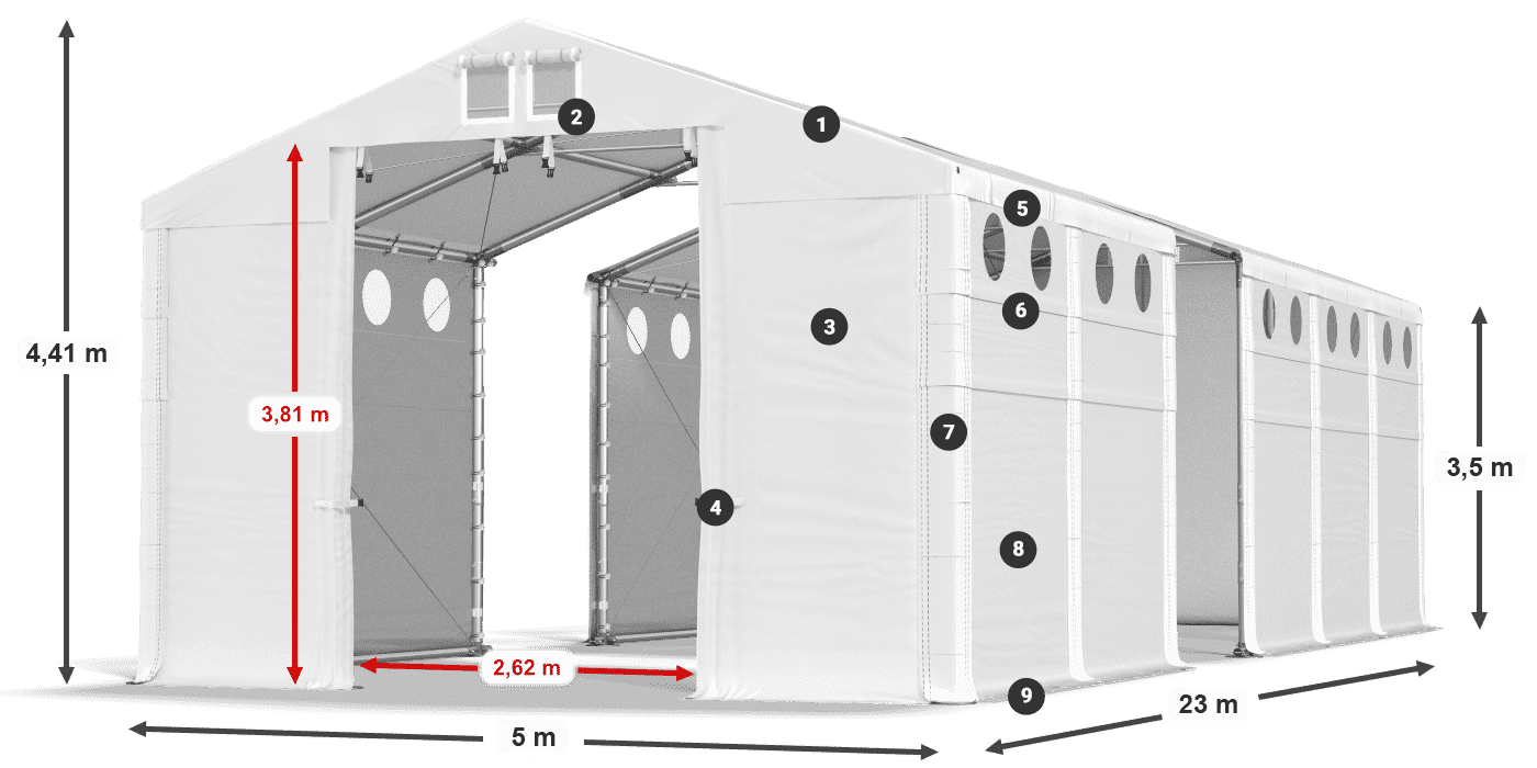MFRO 620 PVC légende 3,5m