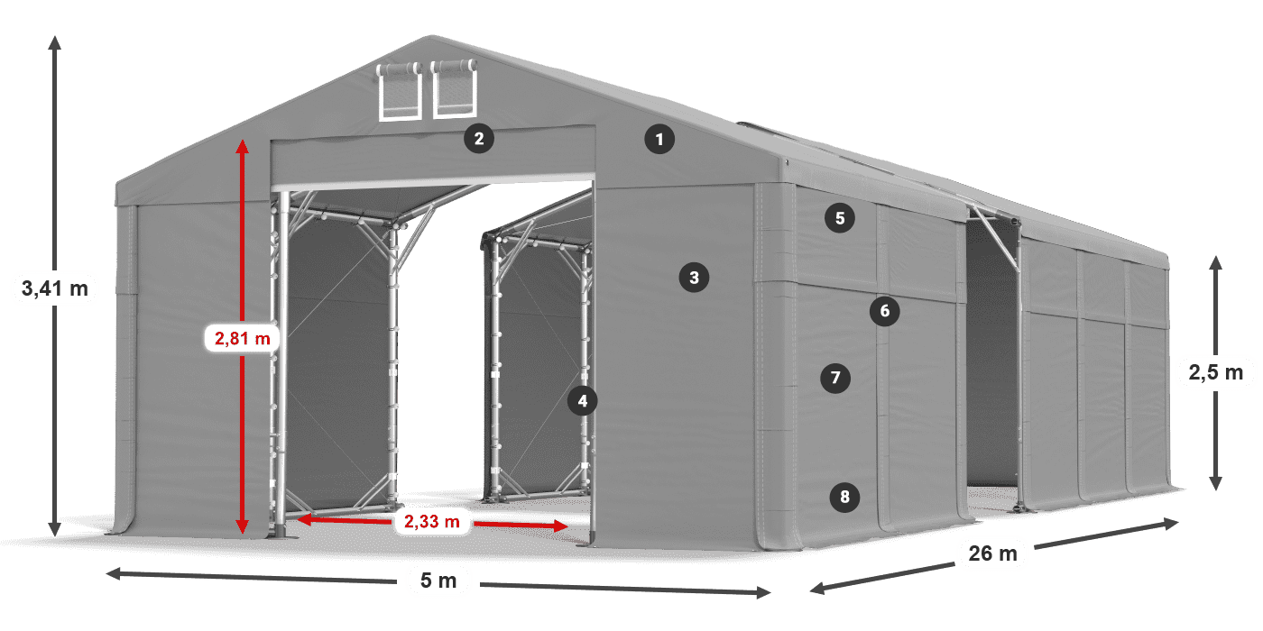 MFR 620 PVC légende 2,5m