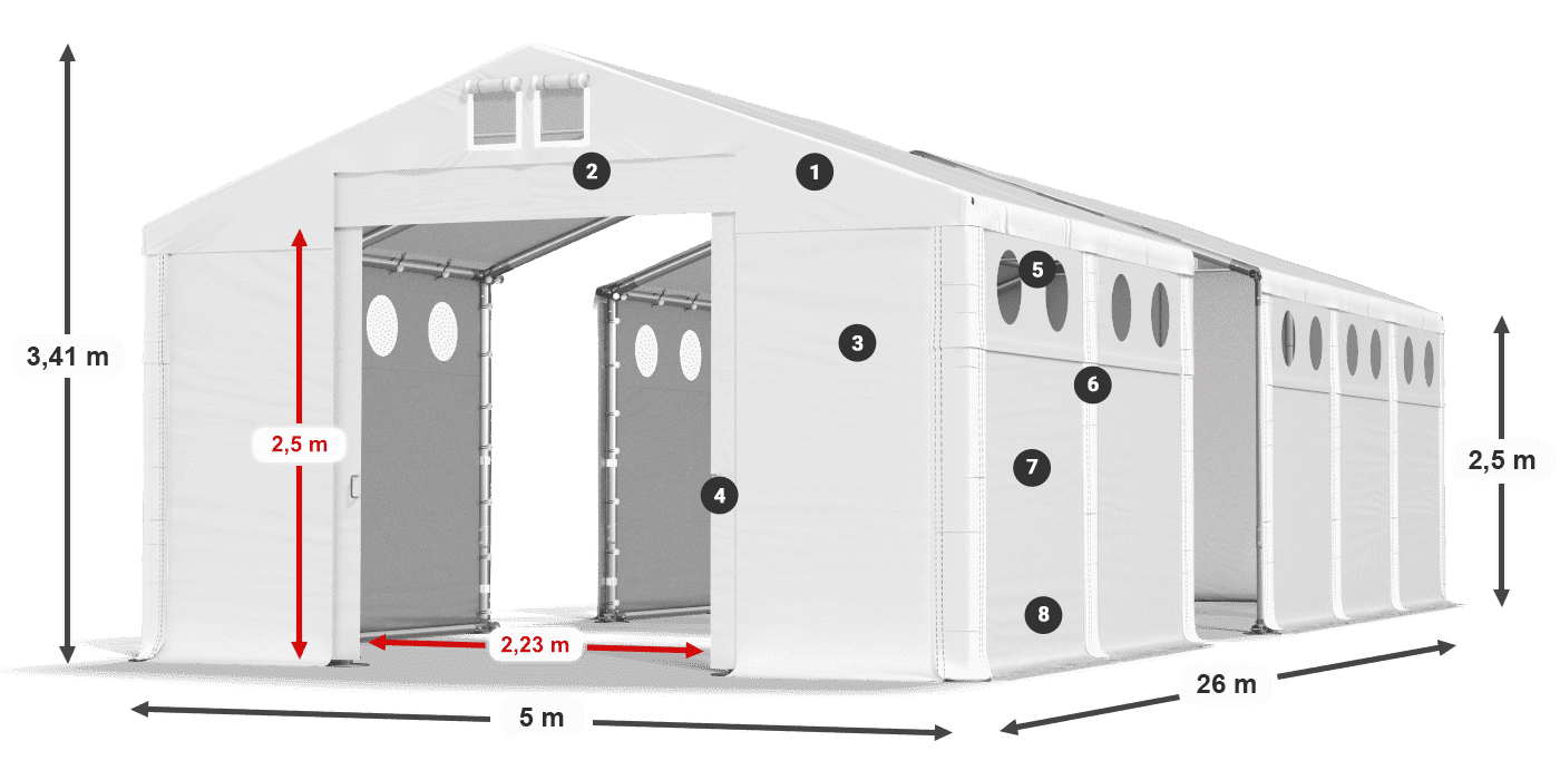 MFRO 620 PVC légende 2,5m