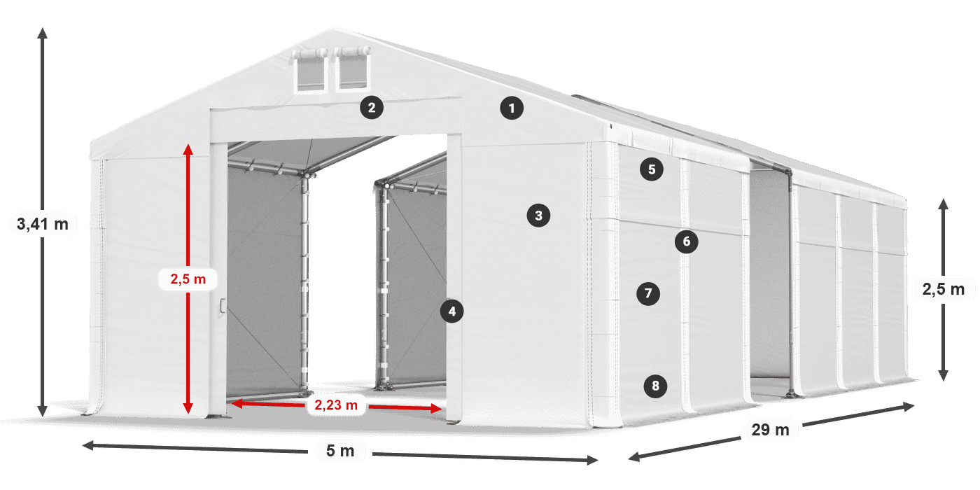 MFR 620 PVC légende 2,5m