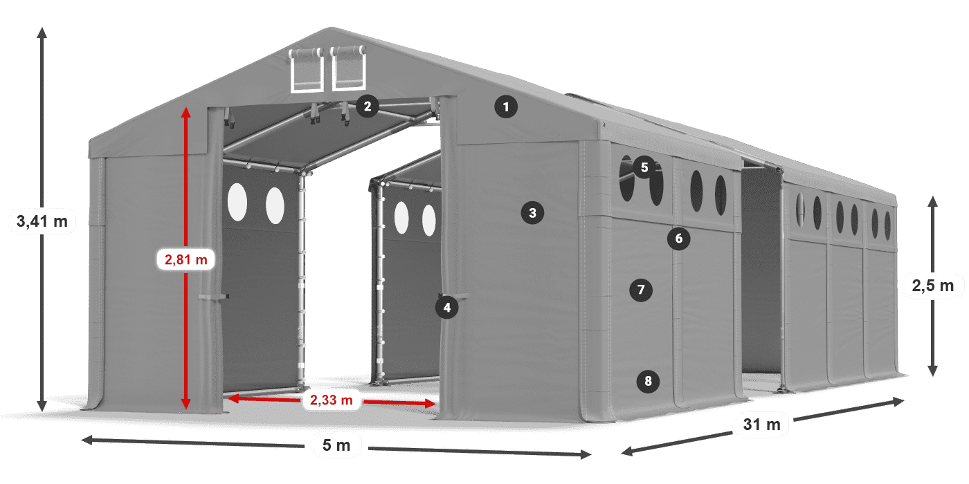 MFRO 620 PVC légende 2,5m