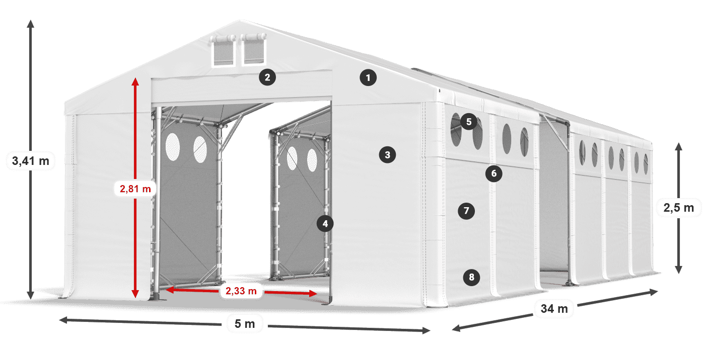 MSDO 560 PVC légende 2,5m