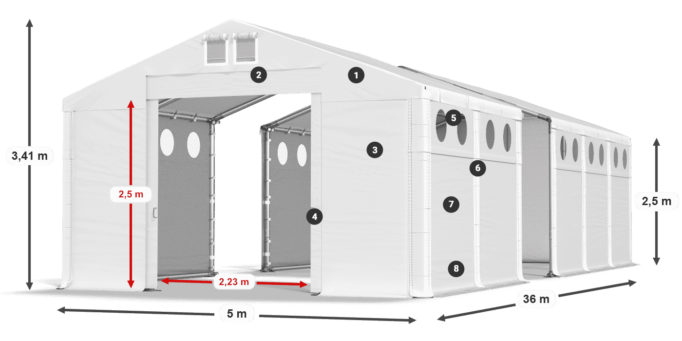 MMSO 580 PVC légende 2,5m