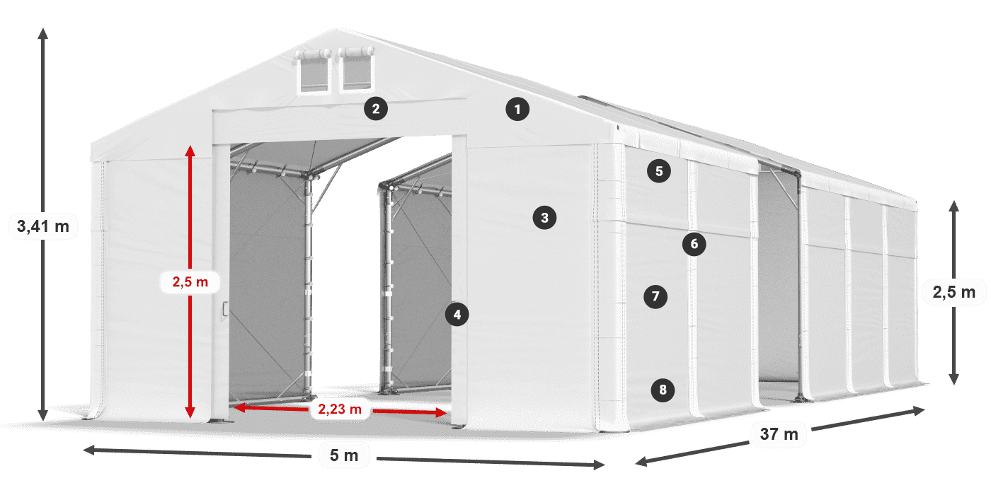 MFR 620 PVC légende 2,5m