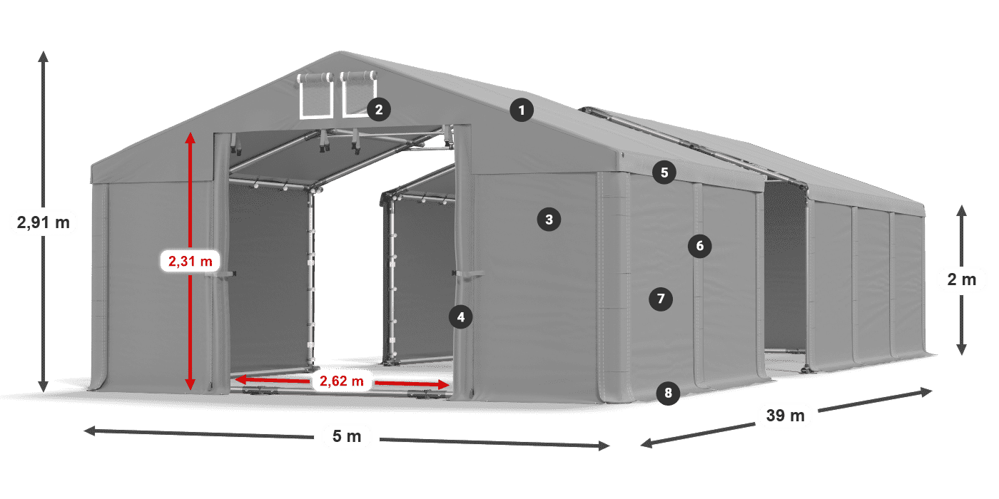 MFR 620 PVC légende 2m