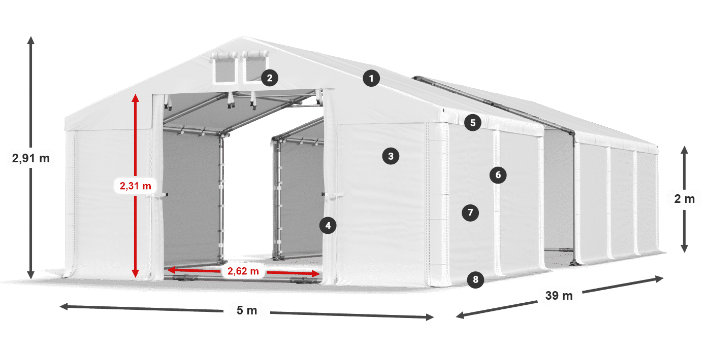 MMS 580 PVC légende 2m
