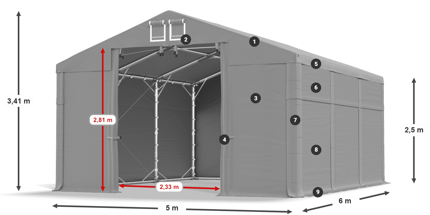 MFR 620 PVC légende 2,5m