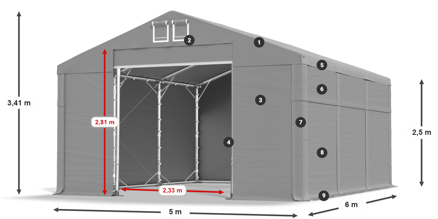 MFR 620 PVC légende 2,5m