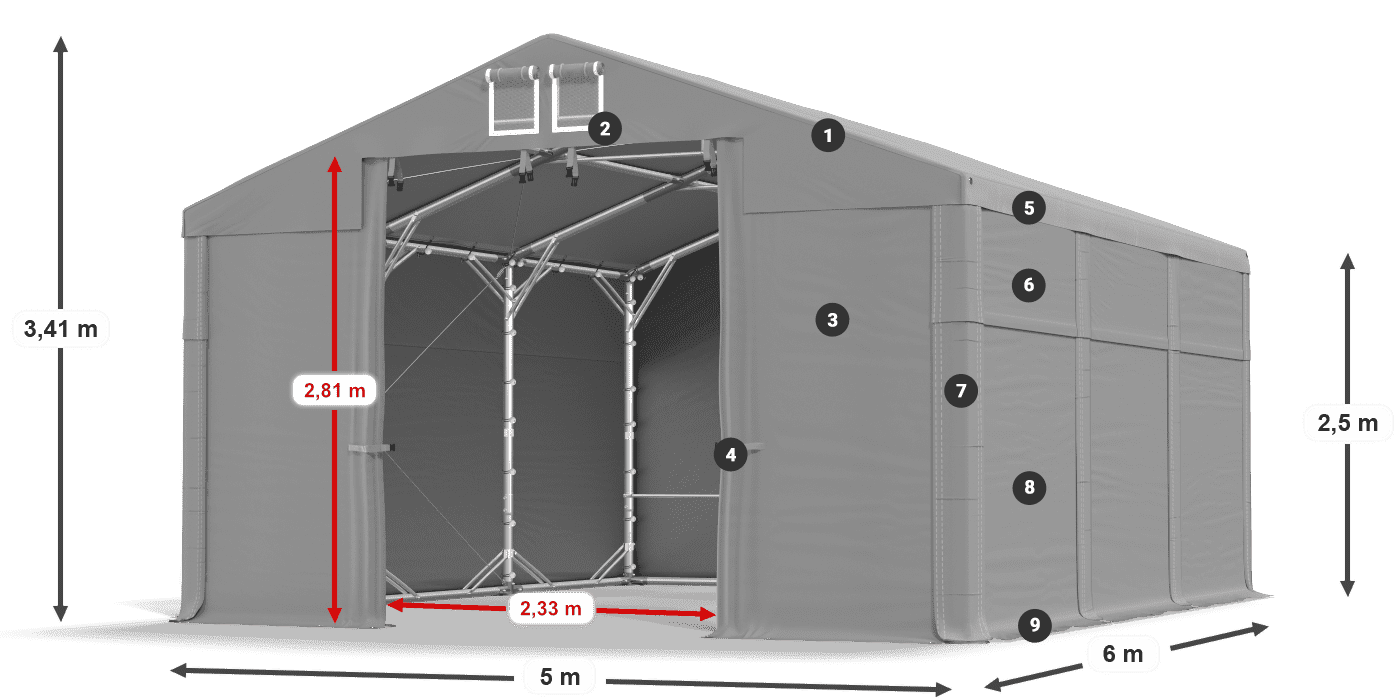 MFR 620 PVC légende 2,5m