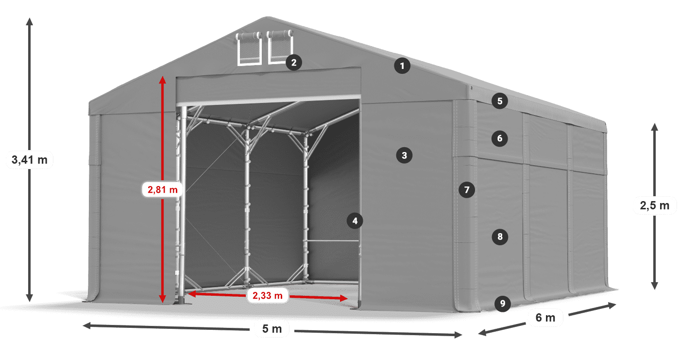 MFR 620 PVC légende 2,5m