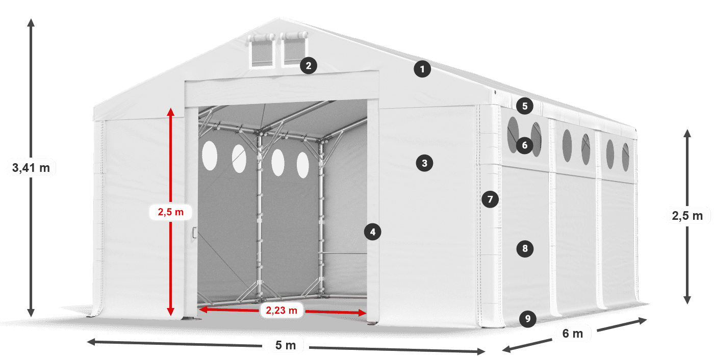 MFRO 620 PVC légende 2,5m