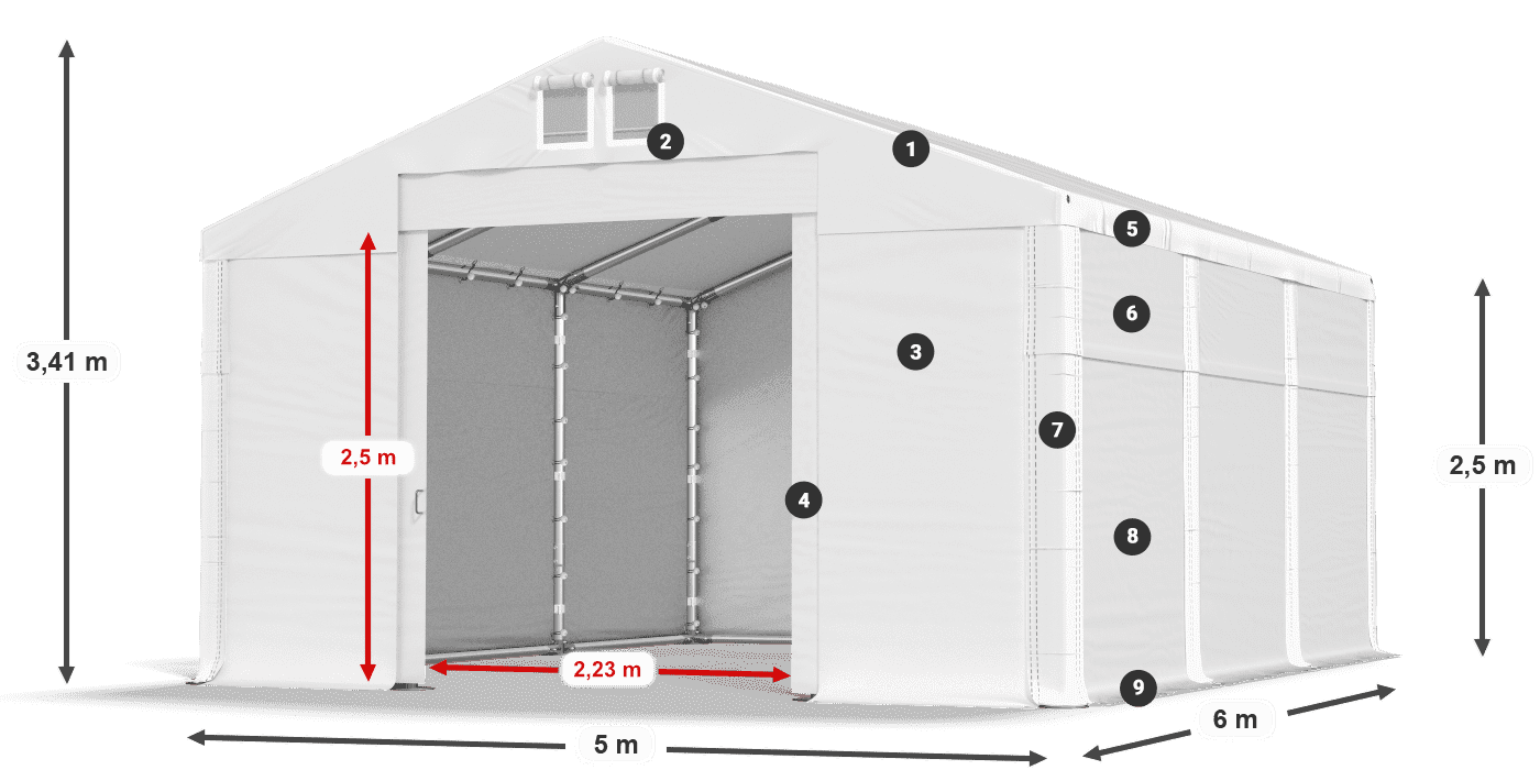 MFR 620 PVC légende 2,5m