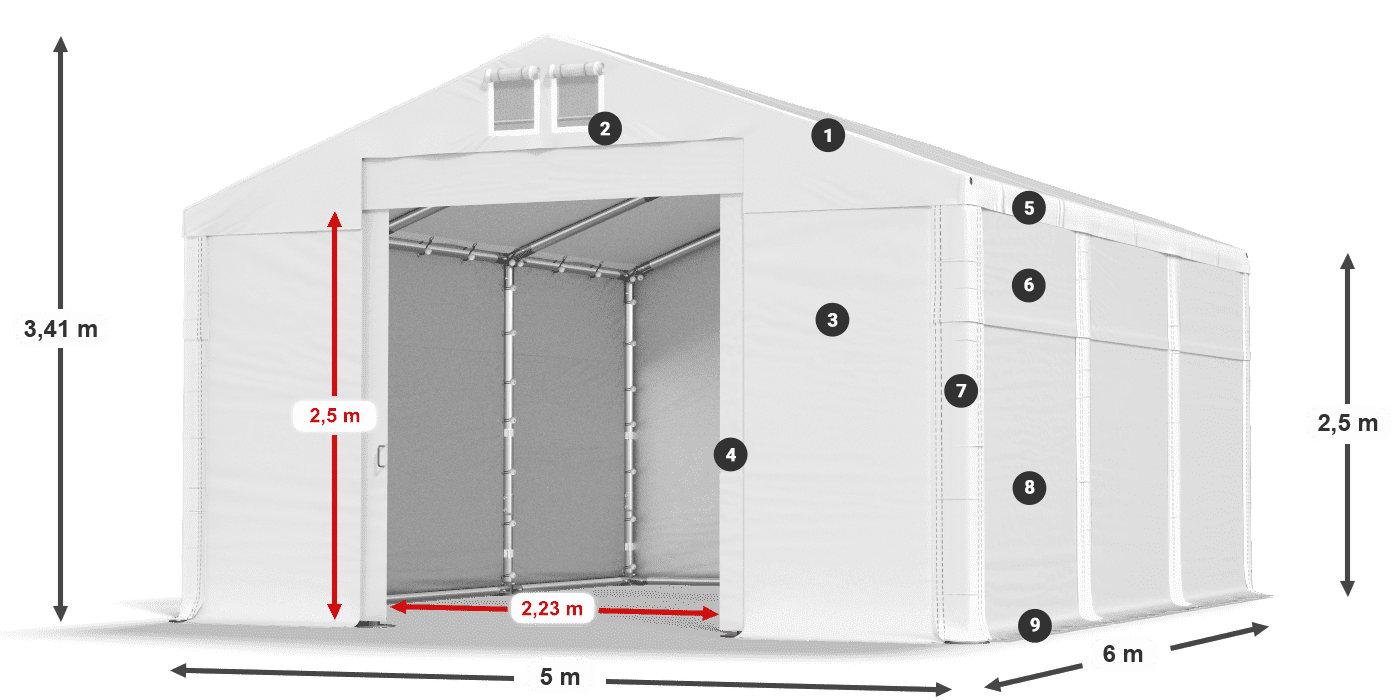 MFR 620 PVC légende 2,5m