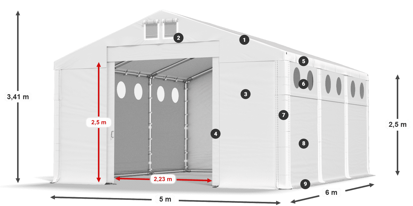 MFRO 620 PVC légende 2,5m