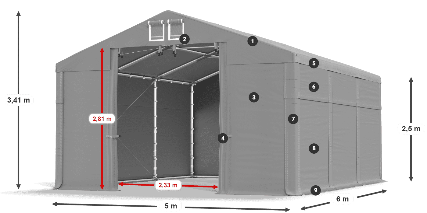 MFR 620 PVC légende 2,5m