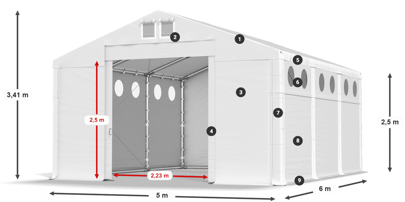 MFRO 620 PVC légende 2,5m