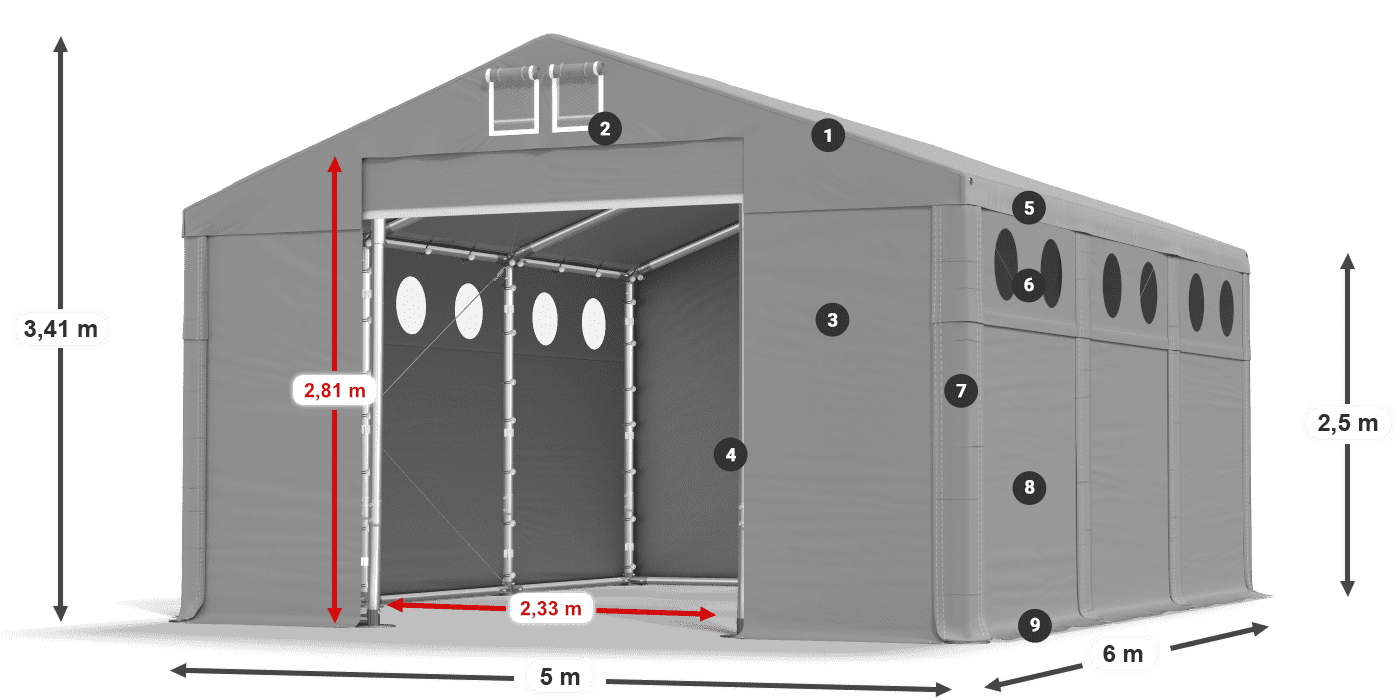 MFRO 620 PVC légende 2,5m