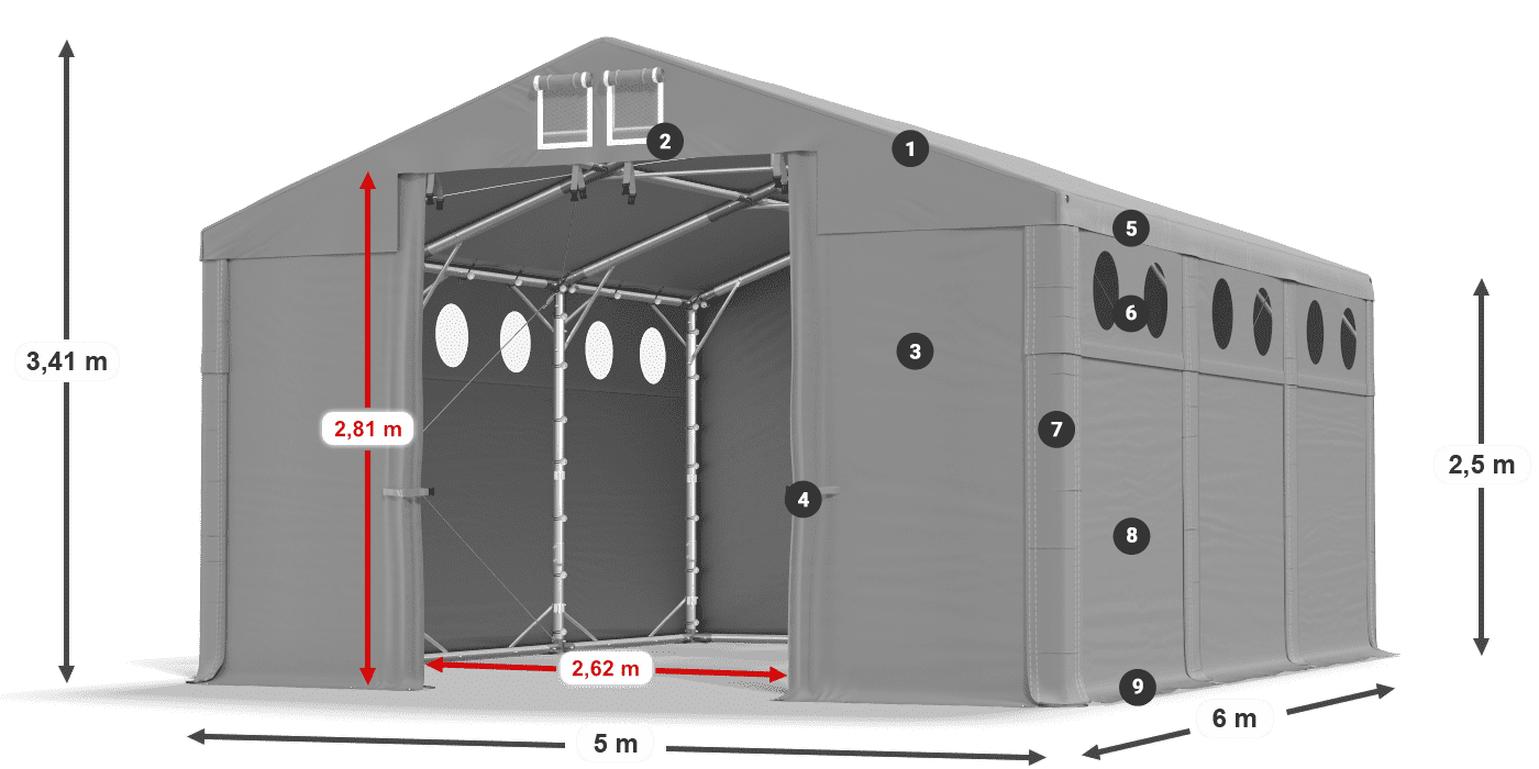 MMSO 580 PVC légende 2,5m