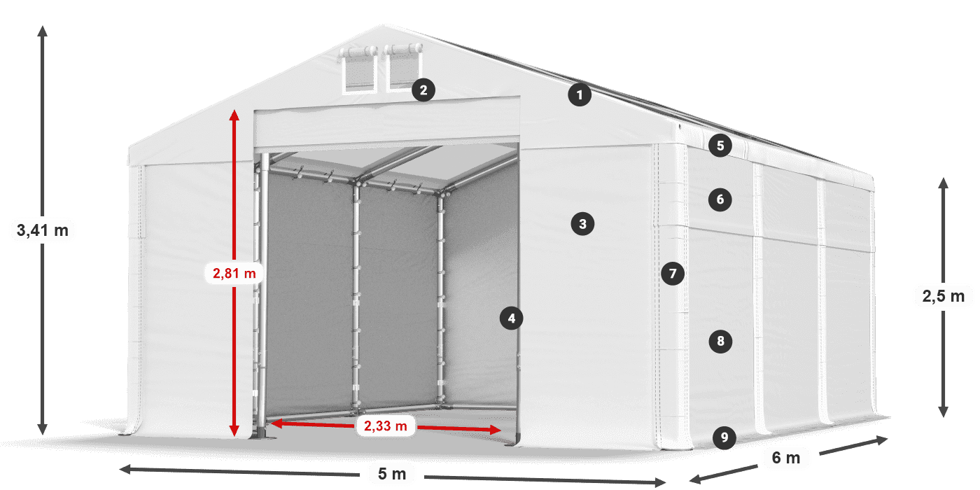 MMST 580 PVC légende 2,5m
