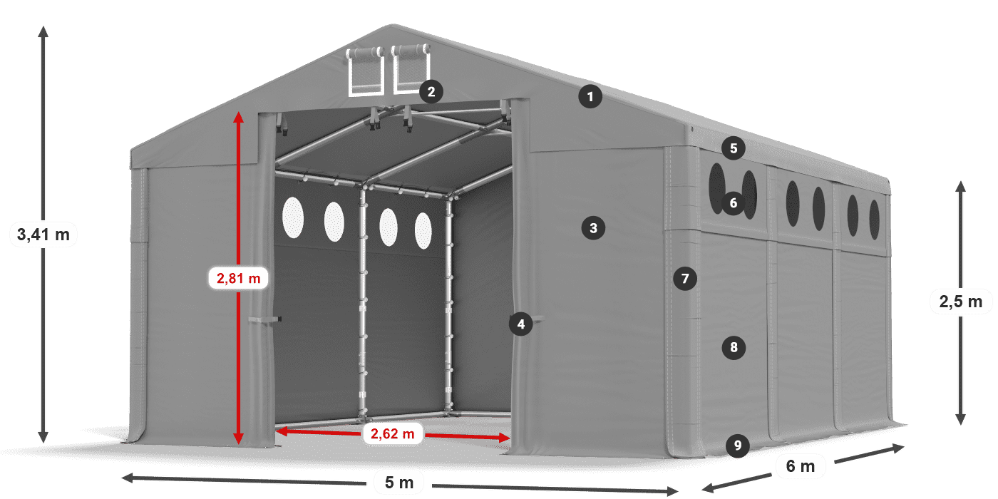 MSDO 560 PVC légende 2,5m