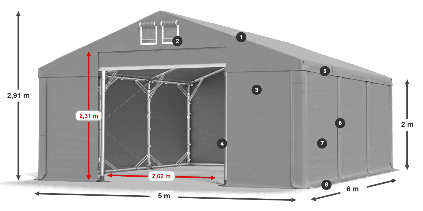 MMS 580 PVC légende 2m