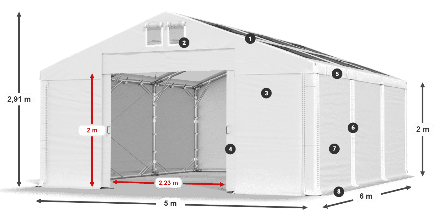 MMST 580 PVC légende 2m