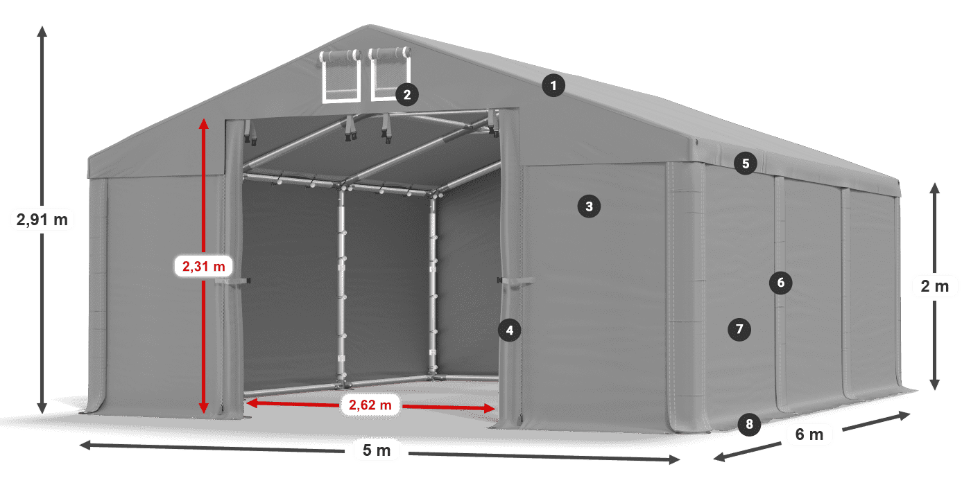 MMS 580 PVC légende 2m