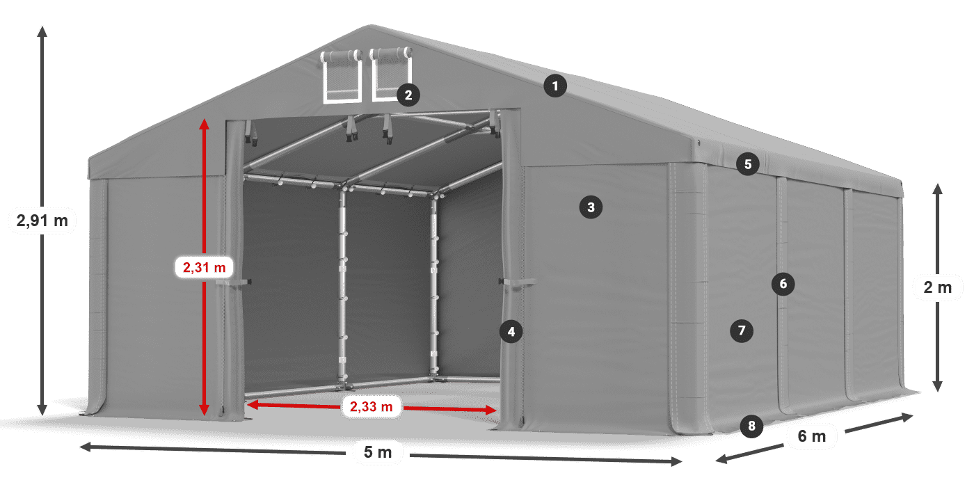 MMS 580 PVC légende 2m