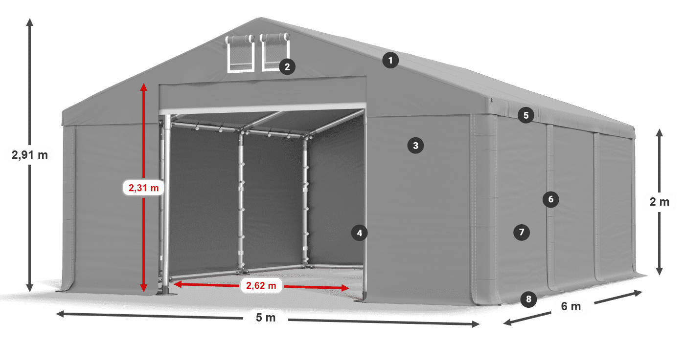 MMS 580 PVC légende 2m