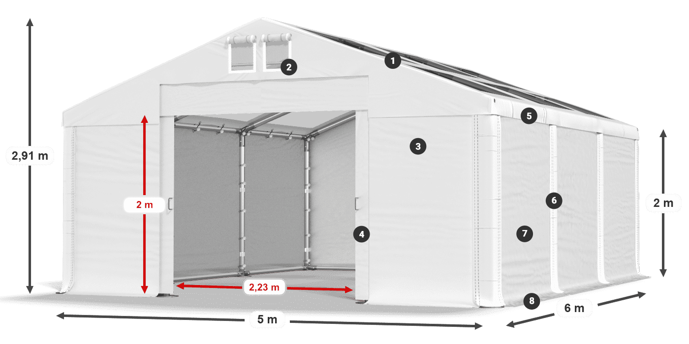 MMST 580 PVC légende 2m