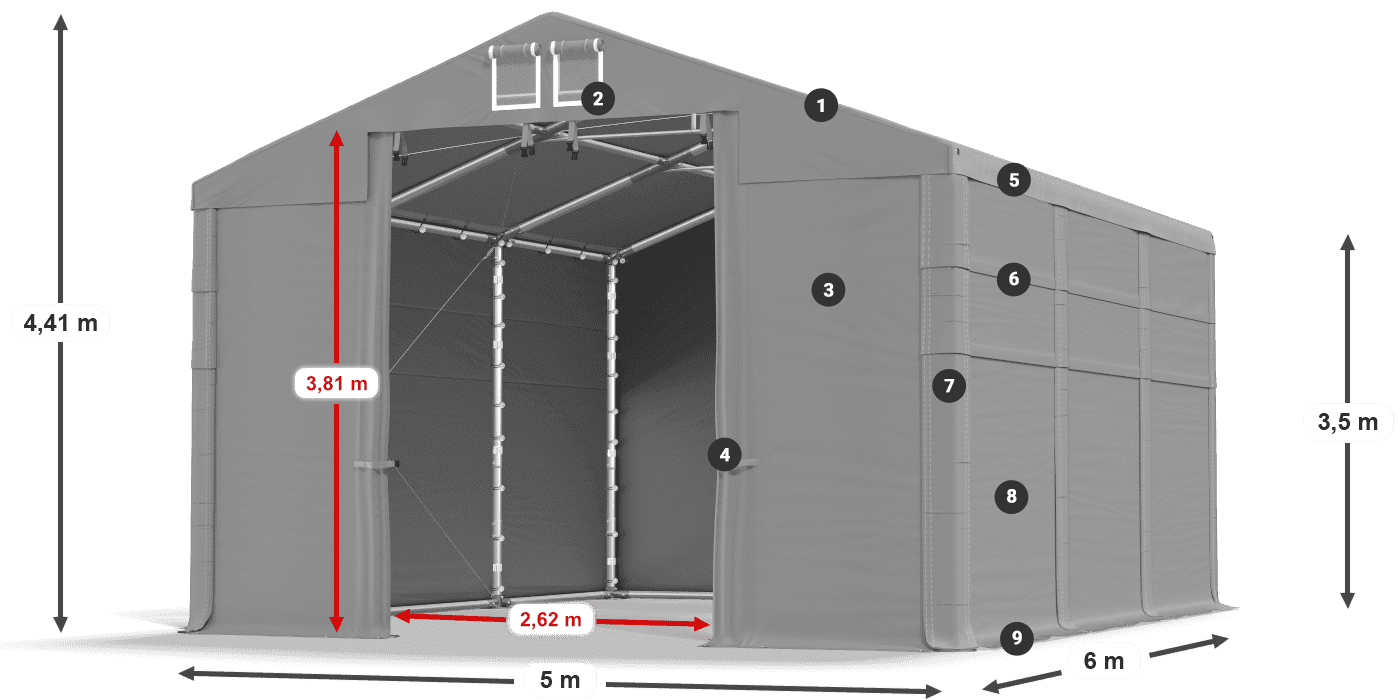 MMS 580 PVC légende 3,5m