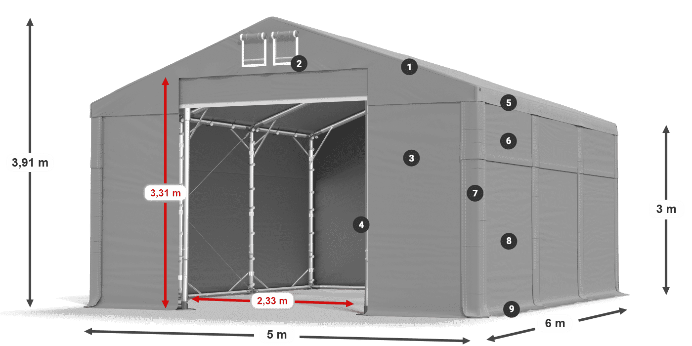 MFR 620 PVC légende 3m