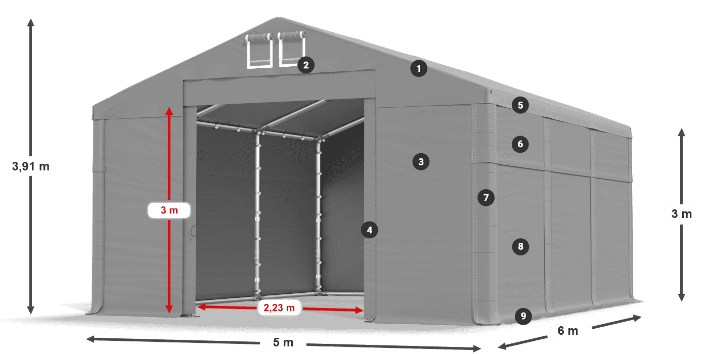 MFR 620 PVC légende 3m
