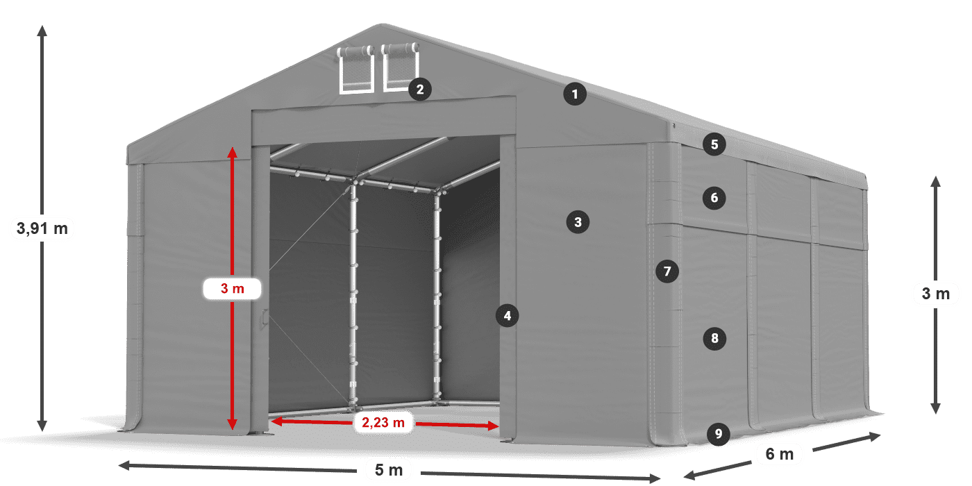 MFR 620 PVC légende 3m
