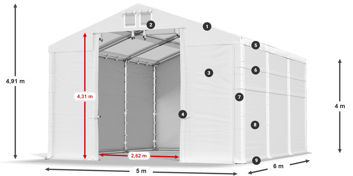 MMST 580 PVC légende 4m