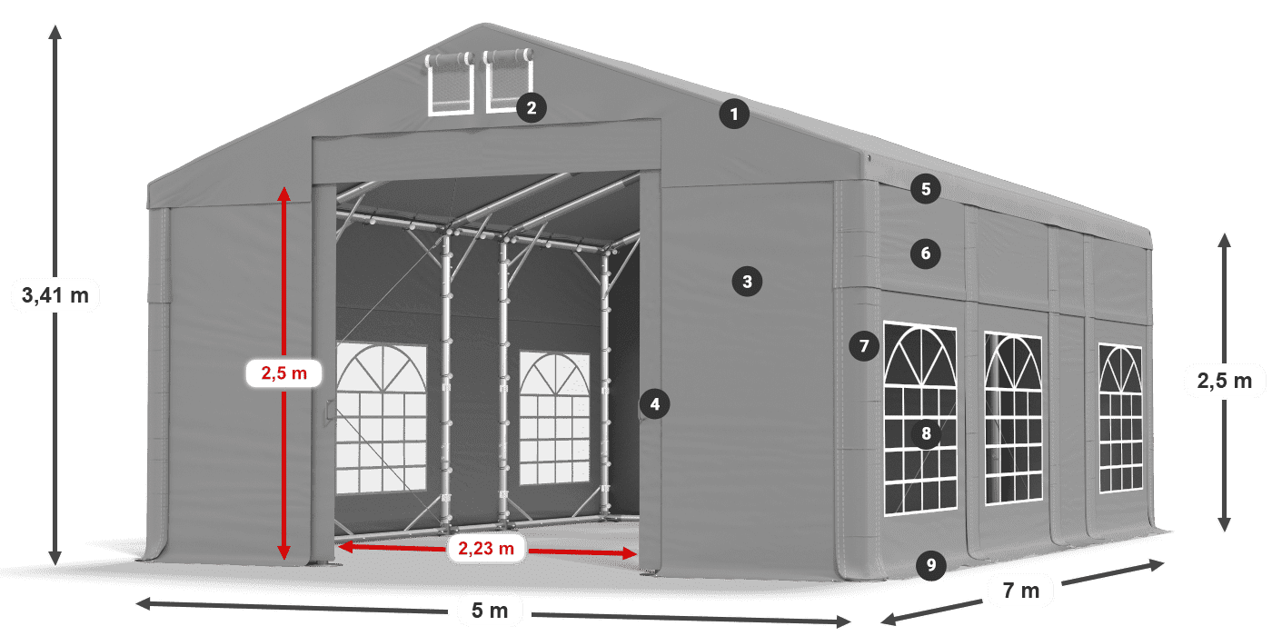 IMS 580 PVC légende 2,5m