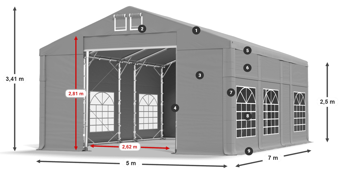 IMS 580 PVC légende 2,5m